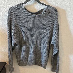 Express Gray Knit Women's Sweater